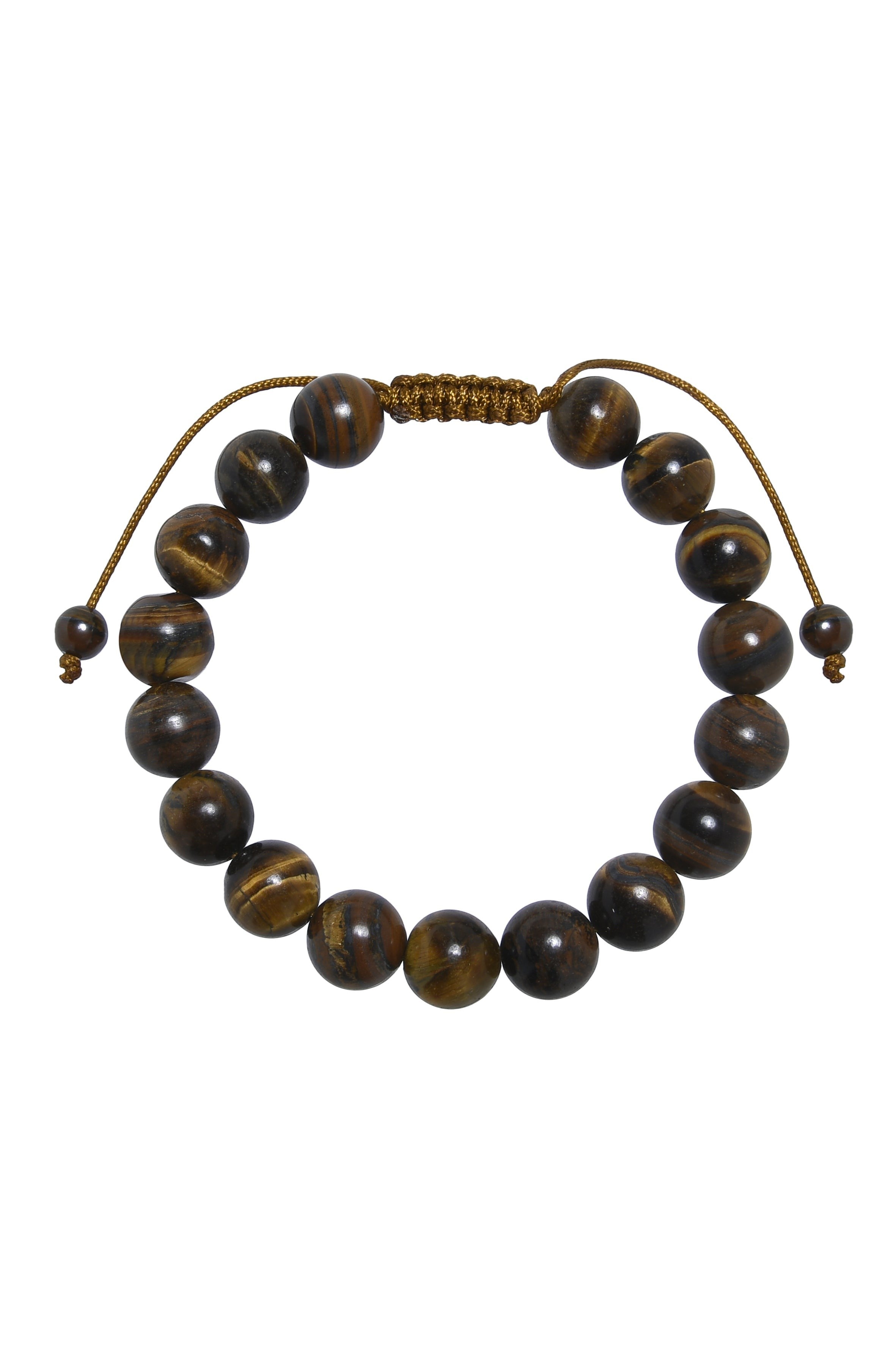 Tiger Eye Braided Shamballa Bracelet B4111-12MM