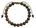 Tiger Eye Braided Shamballa Bracelet B4111-8MM