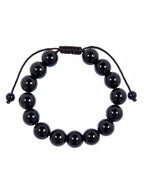 Onyx Braided Shamballa Bracelet B4114-12MM
