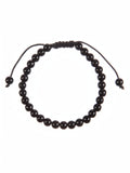Onyx Braided Shamballa Bracelet B4114-6MM