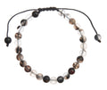 Black Watermelon Quartz Braided Shamballa Bracelet B4115-6MM
