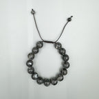 Black Labradorite Stone Braided Bracelet B4120-12MM