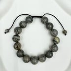 Atlas Jasper Stone Braided Bracelet B4129-12MM