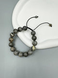 Atlas Jasper Stone Braided Bracelet B4129-12MM