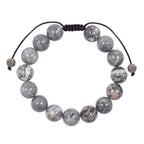 Atlas Jasper Stone Braided Bracelet B4129-12MM