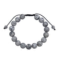 Matte Atlas Jasper Braided Shamballa Bracelet  B4148-10MM