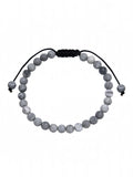 Matte Atlas Jasper Braided Shamballa Bracelet  B4148-6MM