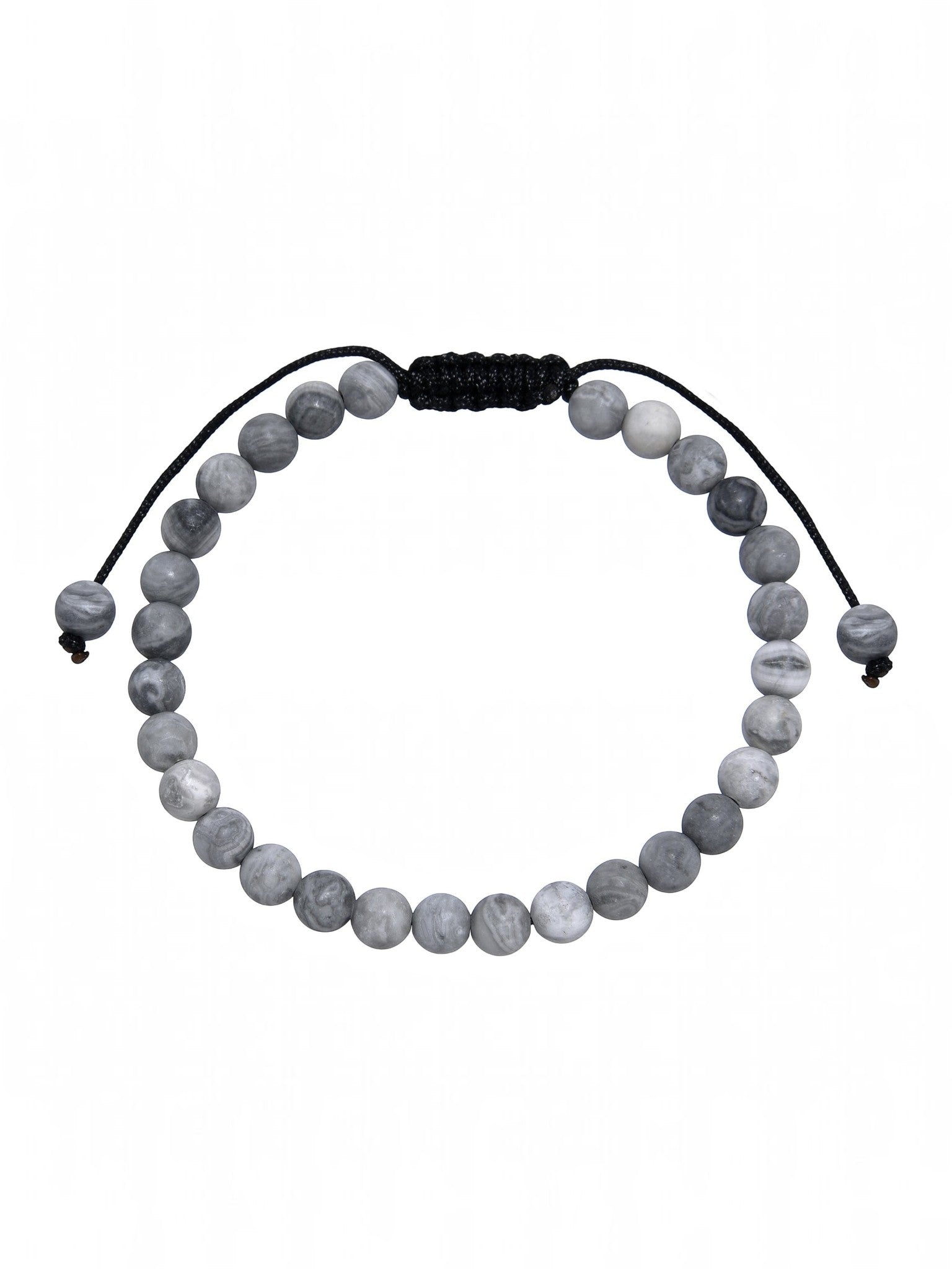 Matte Atlas Jasper Braided Shamballa Bracelet  B4148-6MM