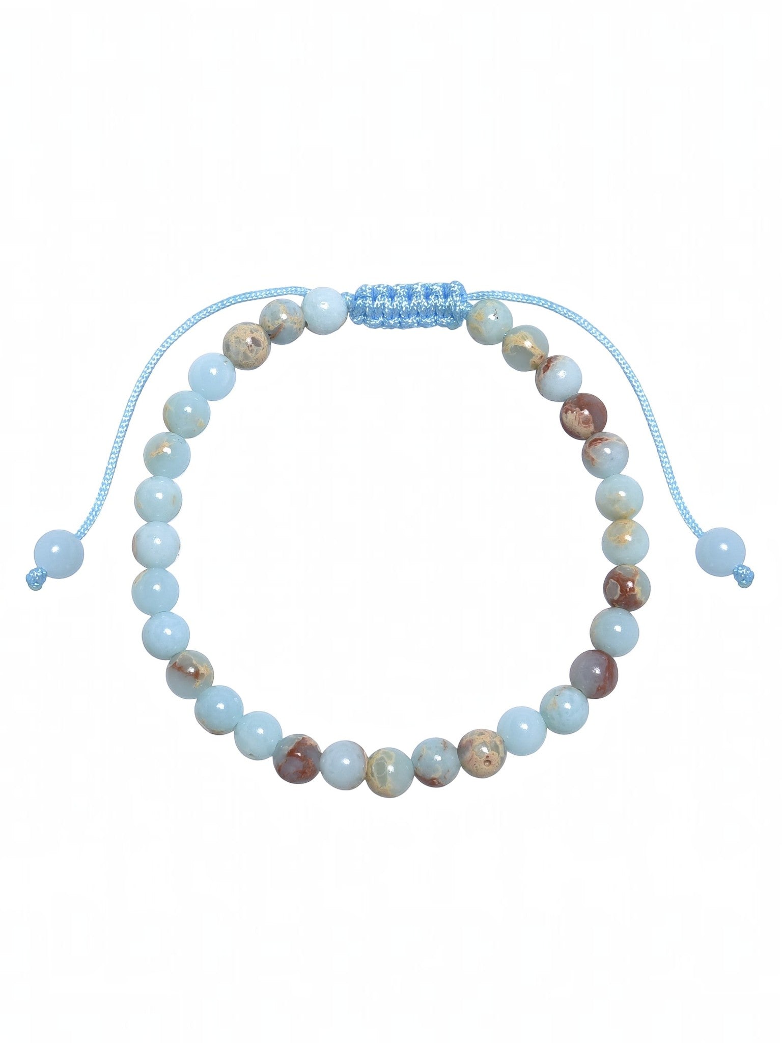 Shoushan Stone Braided Bracelet B4152-6MM
