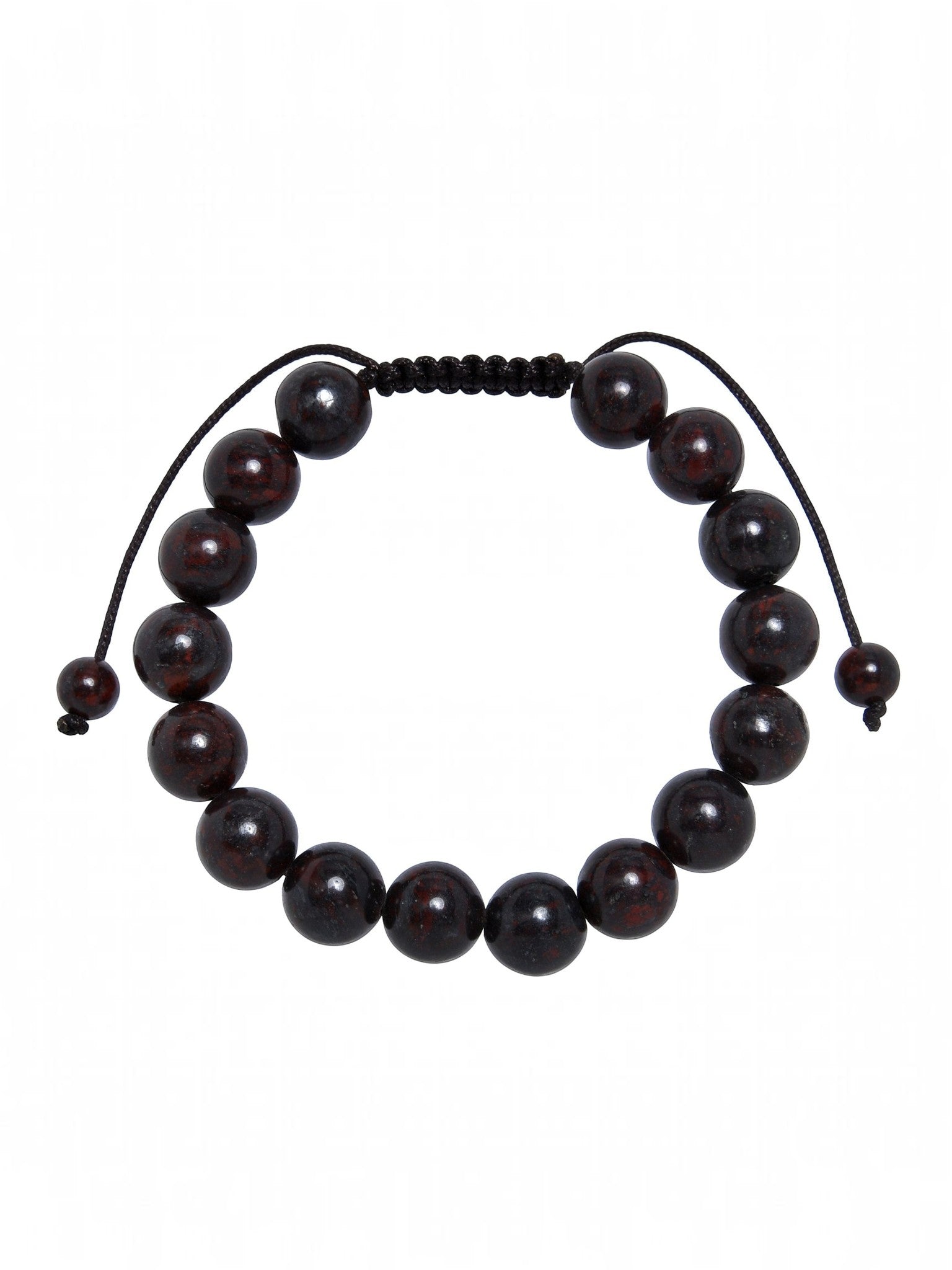 Breciated Jasper Stone Braided Bracelet B4154-10MM