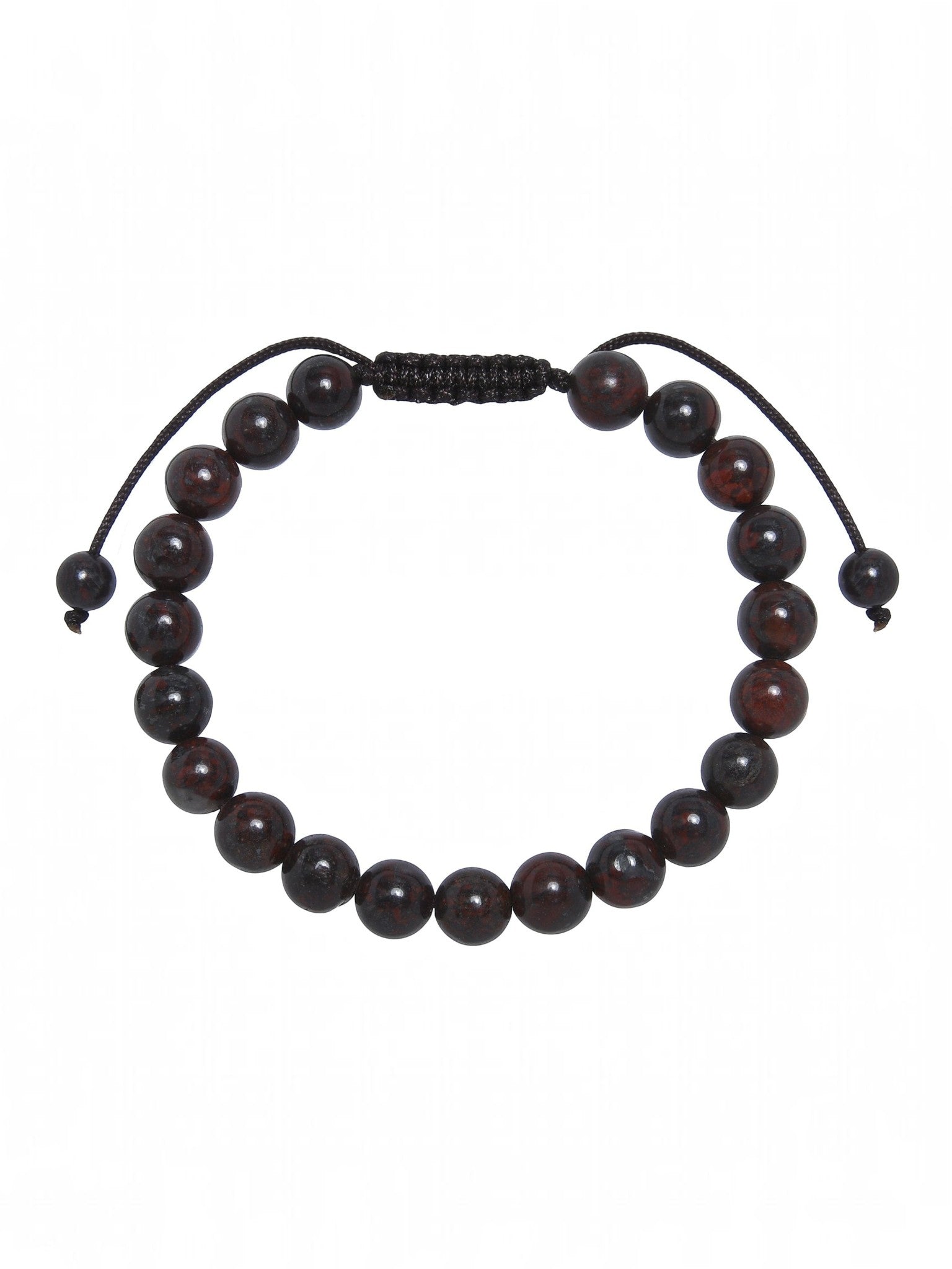 Breciated Jasper Stone Braided Bracelet B4154-8MM