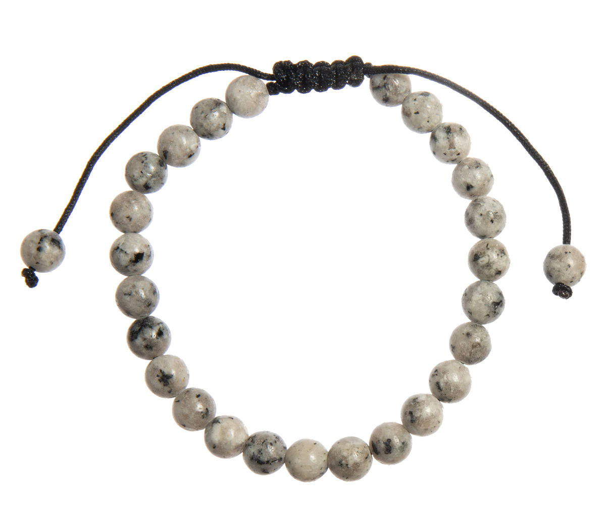 Black Sesame Jasper Bracelet B4155-6MM