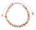 Red Network Stone Braided Bracelet B4156-6MM