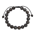 Red Snowflake Stone Braided Bracelet B4157-10MM