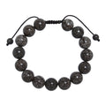 Red Snowflake Stone Braided Bracelet B4157-12MM