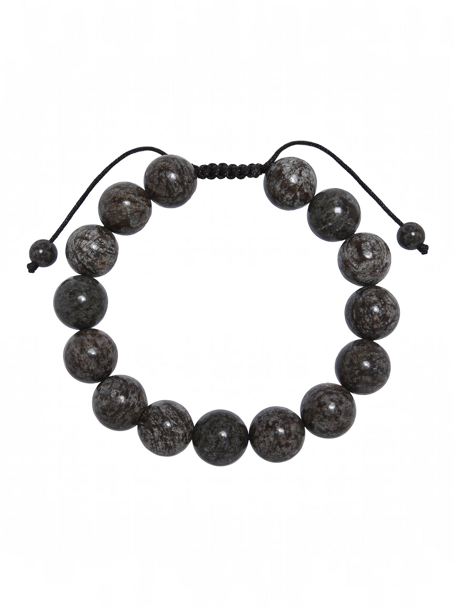 Red Snowflake Stone Braided Bracelet B4157-12MM