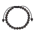 Red Snowflake Stone Braided Bracelet B4157-6MM