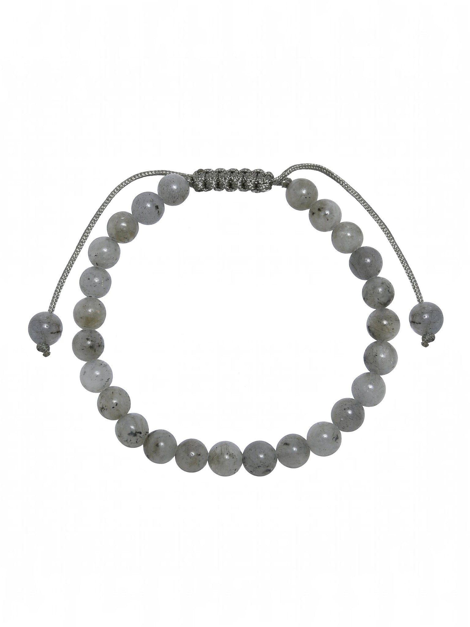 Labradorite Stone Braided Bracelet B4161-6MM