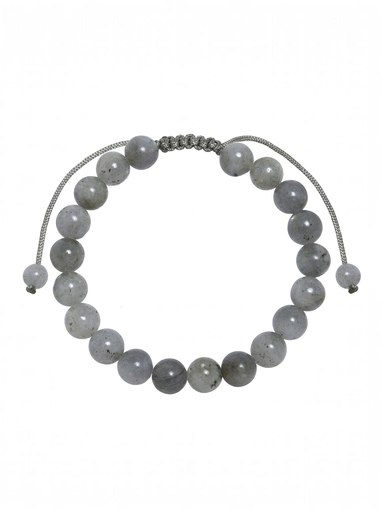 Labradorite Stone Braided Bracelet B4161-8MM
