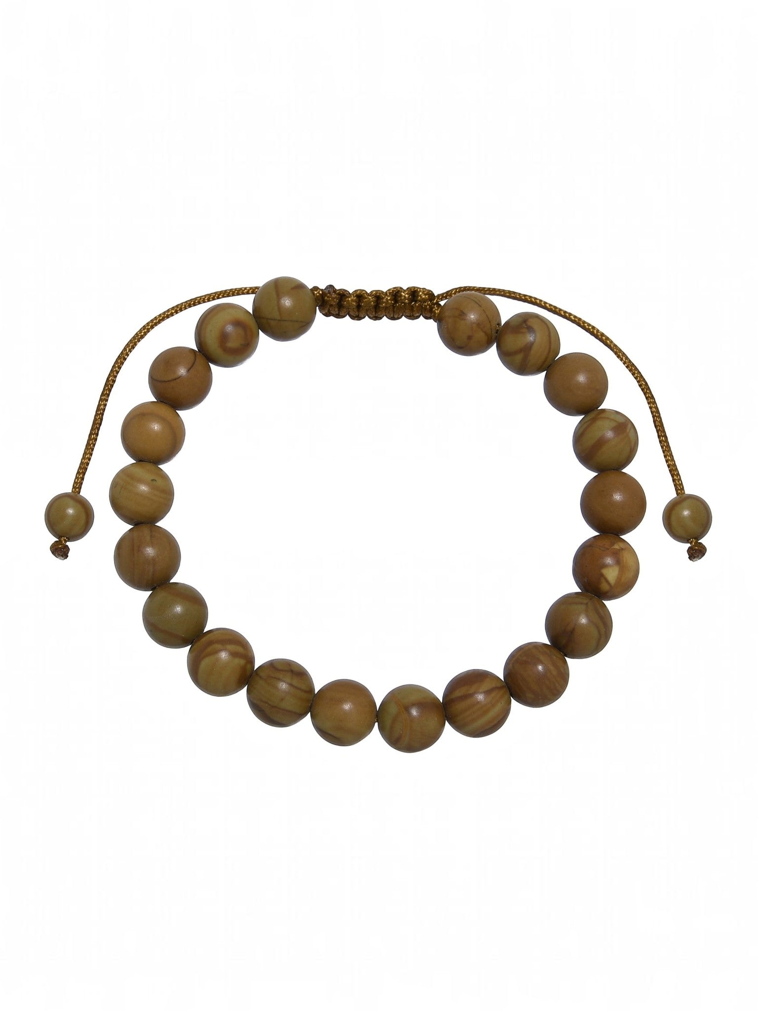 Woodenline Jasper Stone Braided Bracelet B4163-8MM