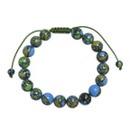 Tricolor Emperor Jasper Braided Bracelet B4165-12MM