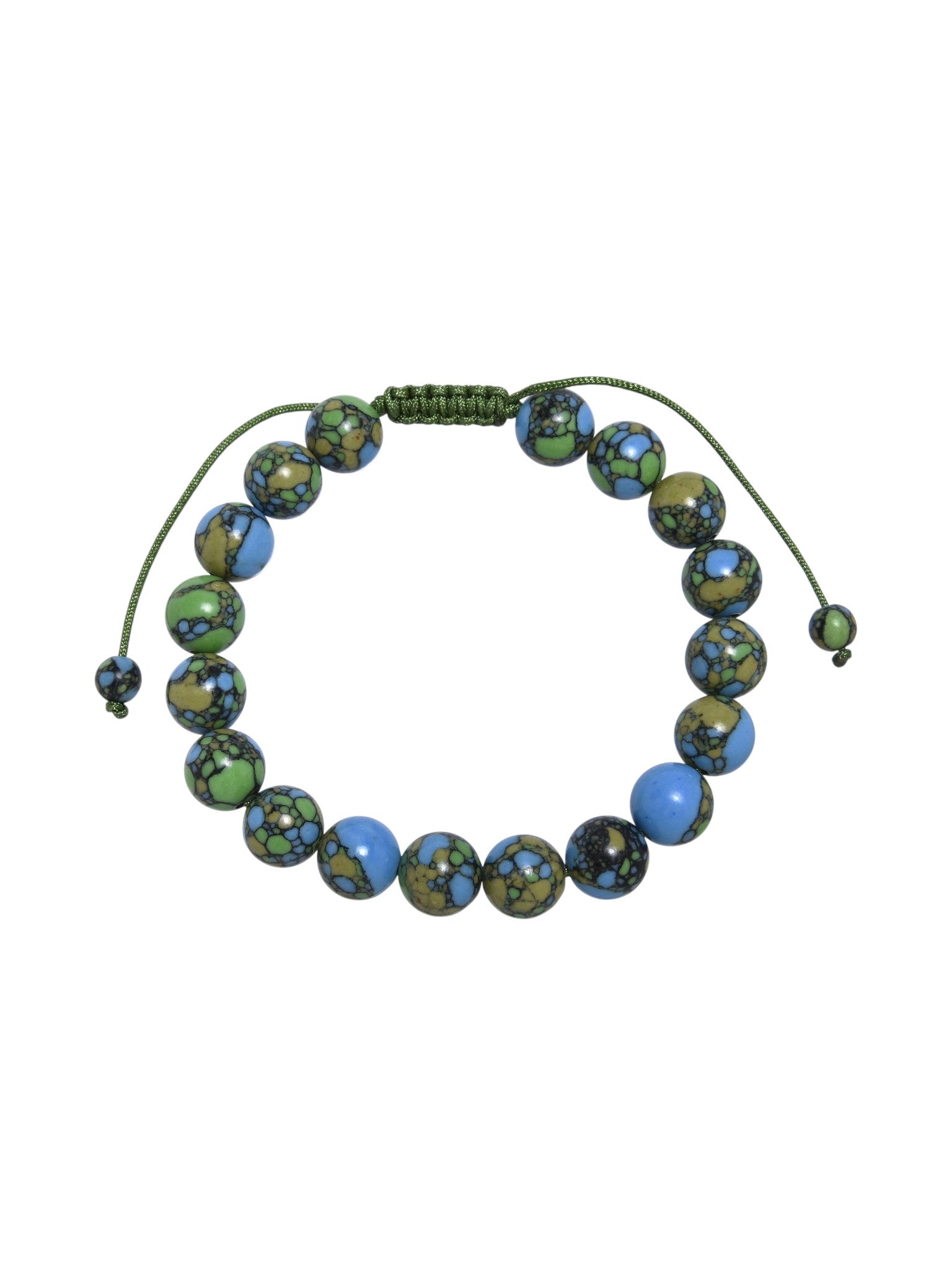 Tricolor Emperor Jasper Braided Bracelet B4165-12MM