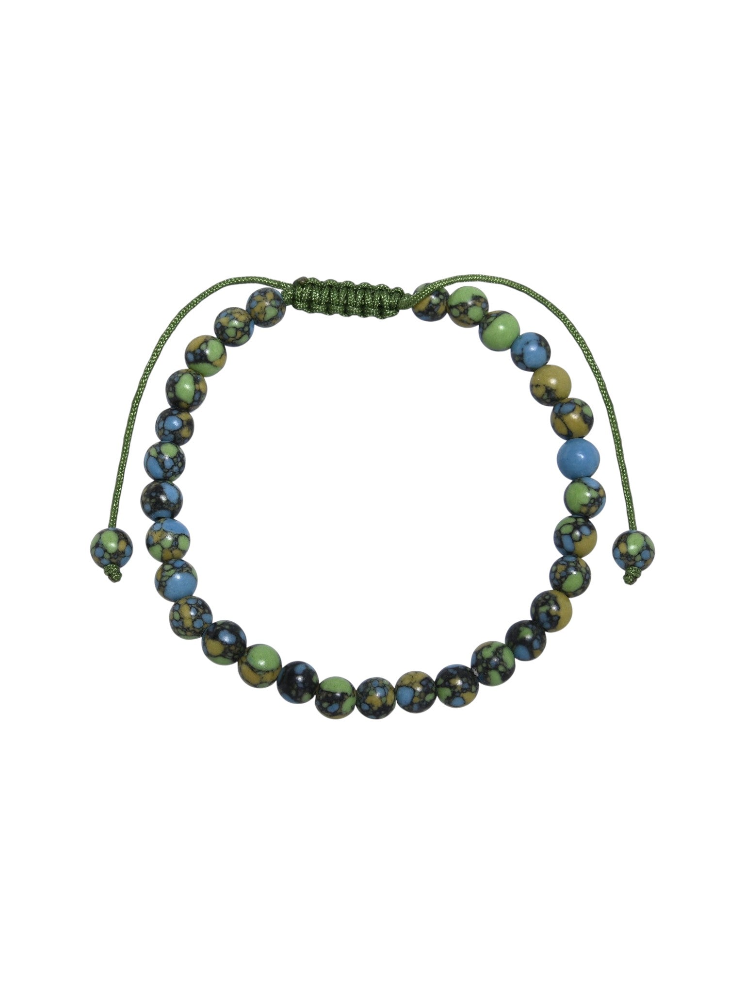 Tricolor Emperor Jasper Braided Bracelet B4165-12MM
