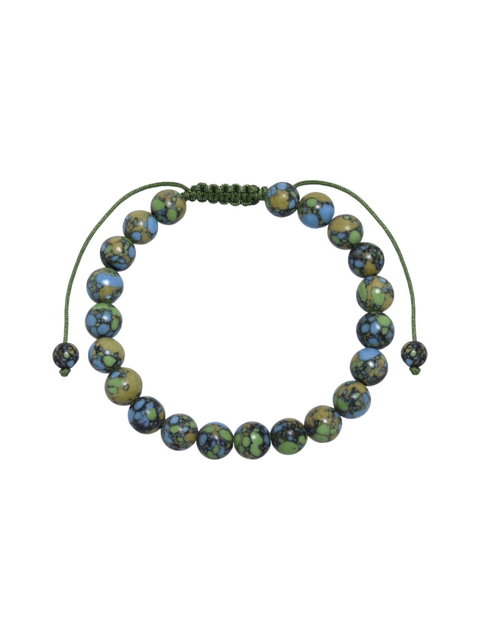 Tricolor Emperor Jasper Braided Bracelet B4165-12MM