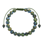 Tricolor Emperor Jasper Braided Bracelet B4165-12MM