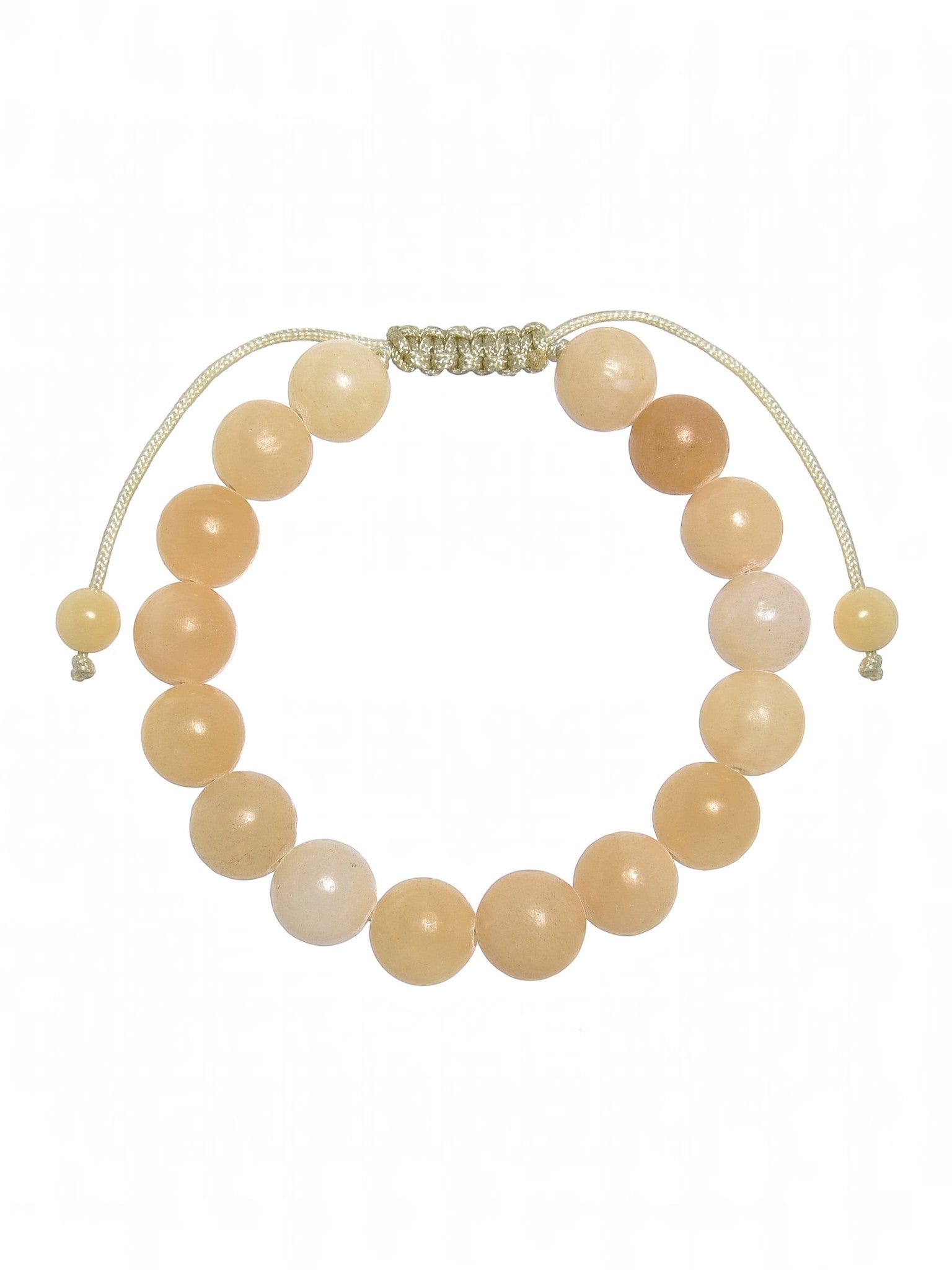 Yellow Jade Stone Braided Bracelet B4168-10MM