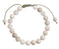 White Crazy Agate Bracelet B4173-8MM