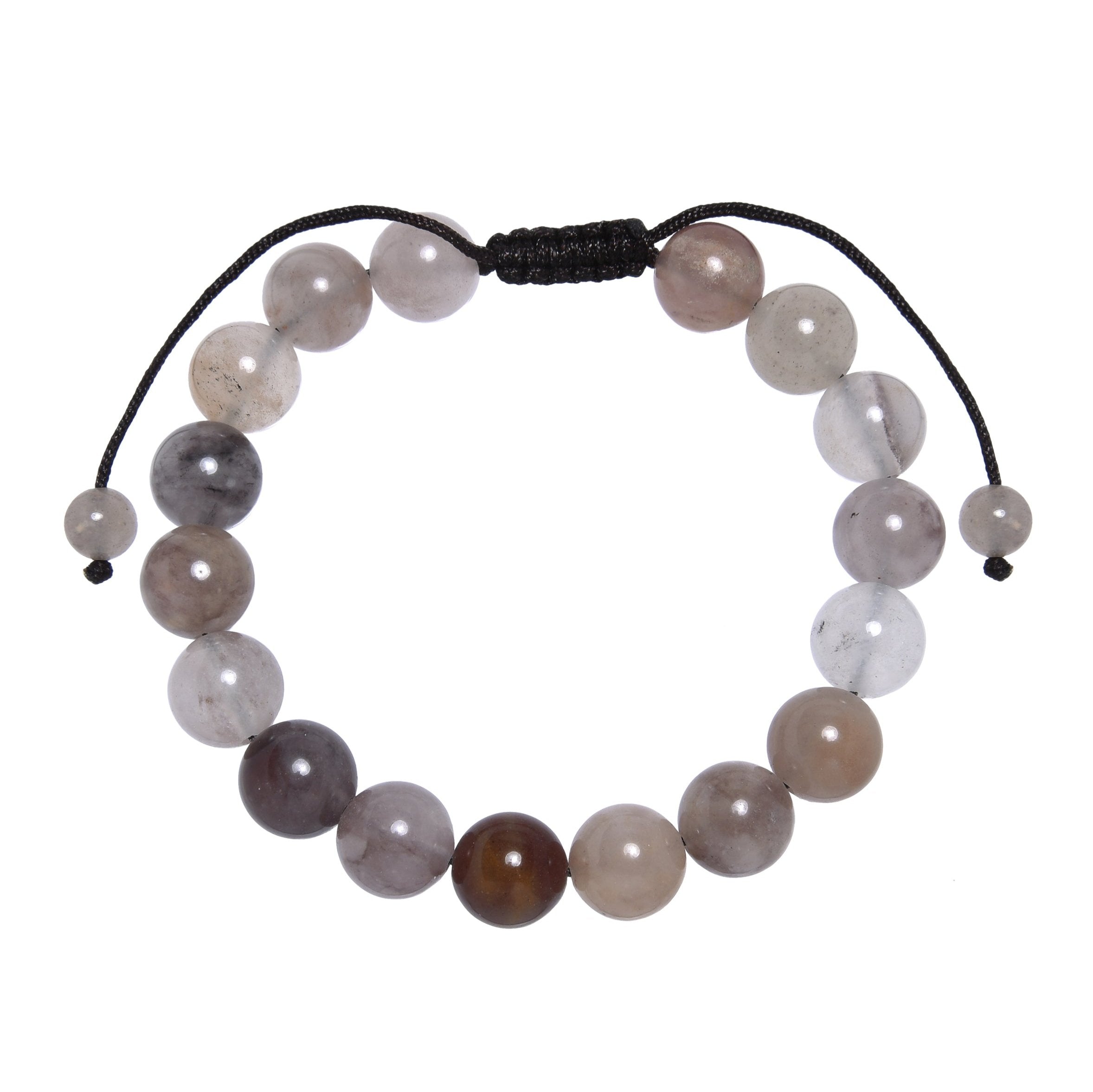 Violet Japer Stone Braided Bracelet B4182-10MM