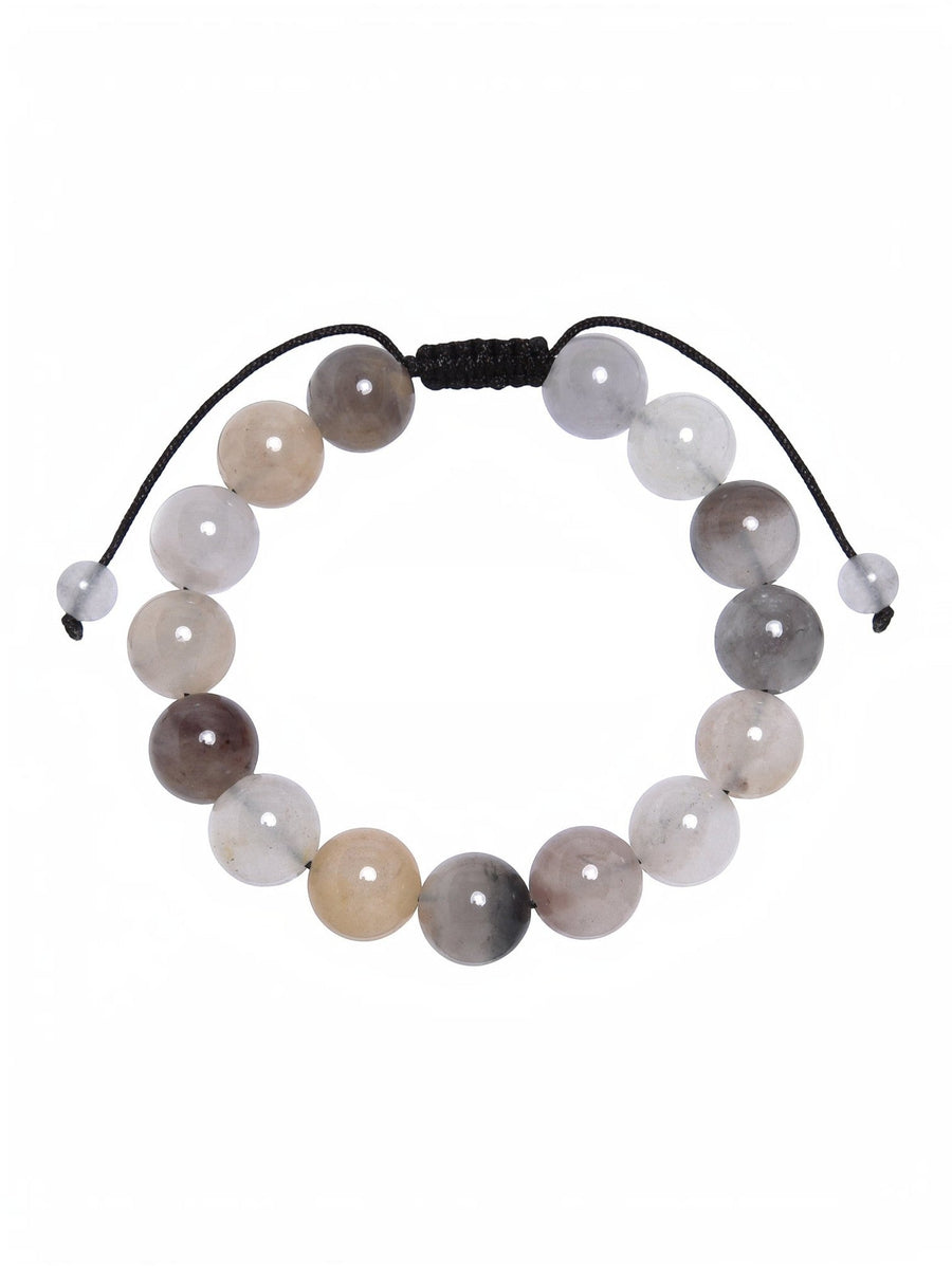 Violet Jasper Stone Braided Bracelet B4182-12MM