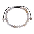 Violet Japer Stone Braided Bracelet B4182-6MM