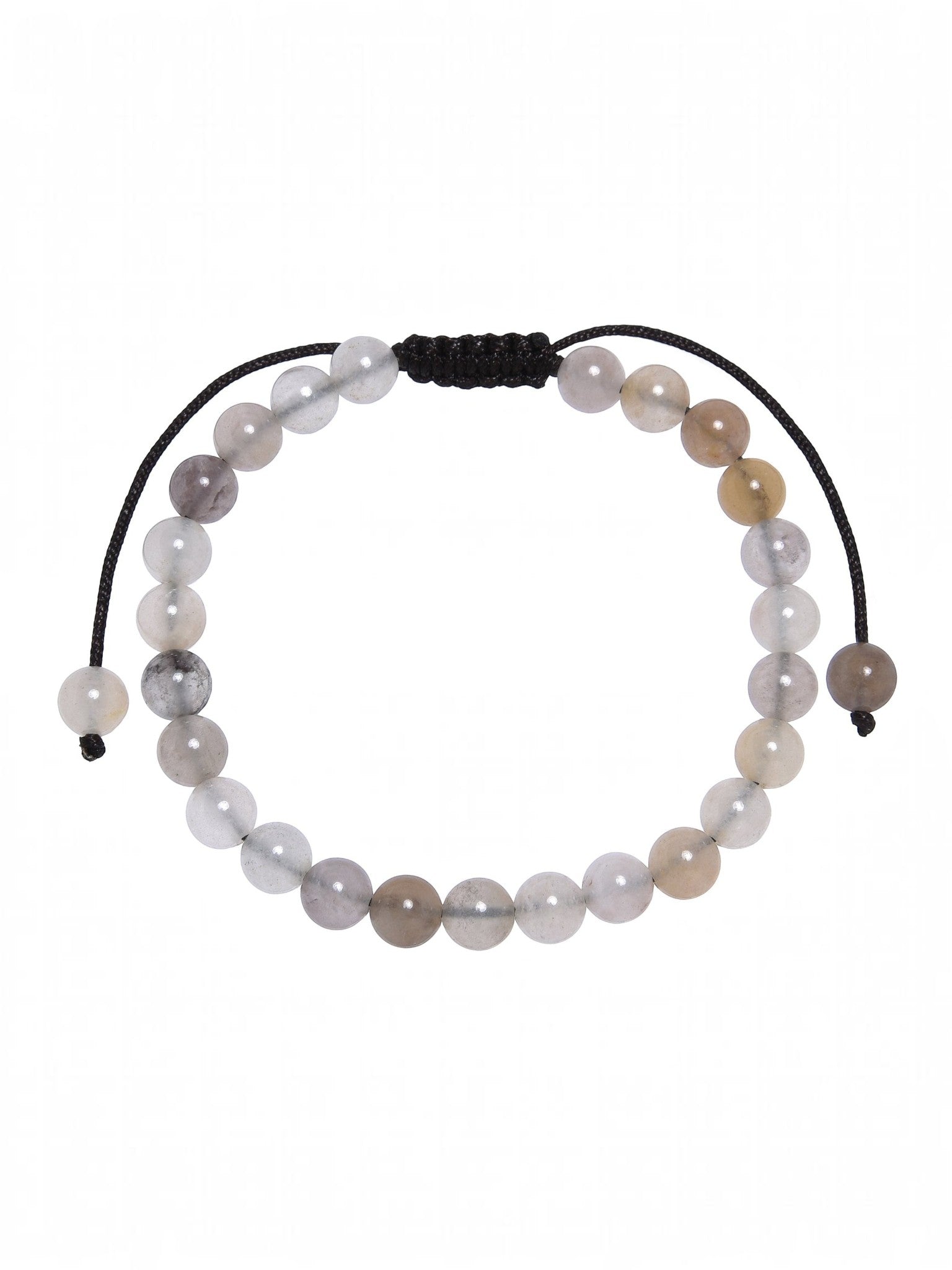 Violet Japer Stone Braided Bracelet B4182-6MM