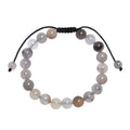 Violet Japer Stone Braided Bracelet B4182-8MM