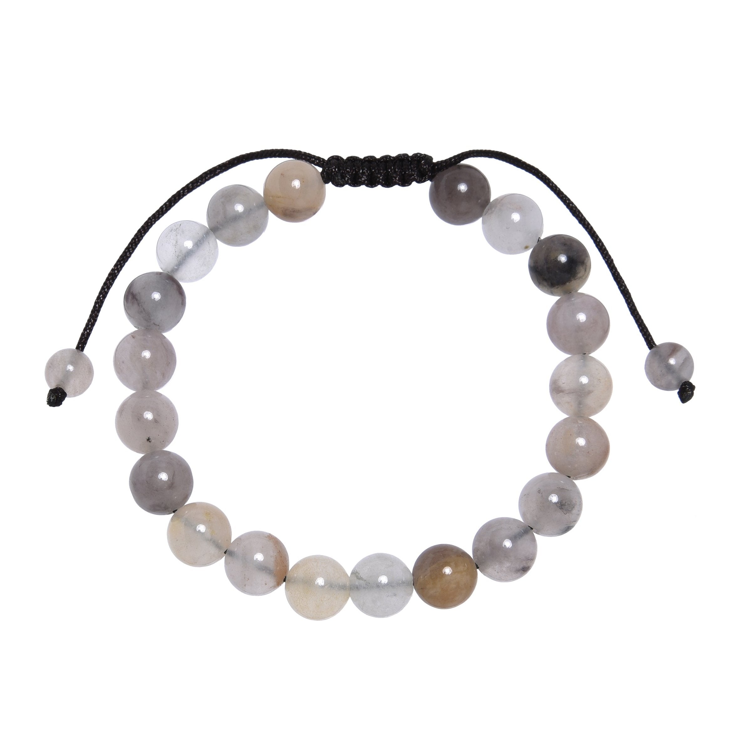 Violet Japer Stone Braided Bracelet B4182-8MM