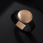 Round Pu Leather Magnetic Bracelet B4184