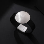 Round Pu Leather Magnetic Bracelet B4184