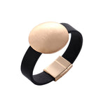 Round Pu Leather Magnetic Bracelet B4184