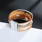 Feather Multilayer Leather Magnetic Bracelet B4189