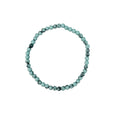 Turquoise Stone Bead Stretch Bracelet B4232-4MM