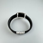 Geometric Leather Snap Bracelet B4234