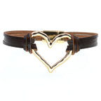 Heart Leatherette Magnetic Bracelet B4250