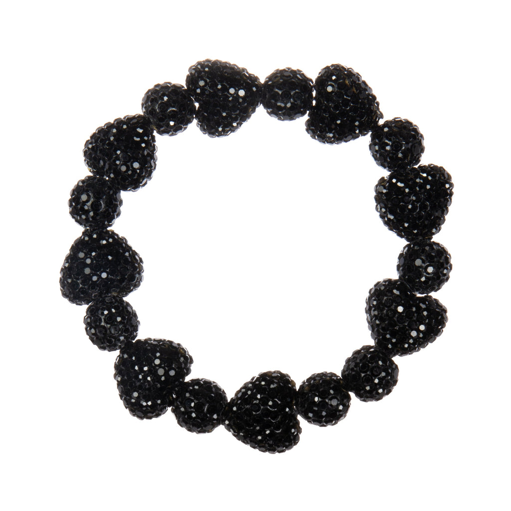 Heart Bead Rhinestone Bracelet B4259 - view 6