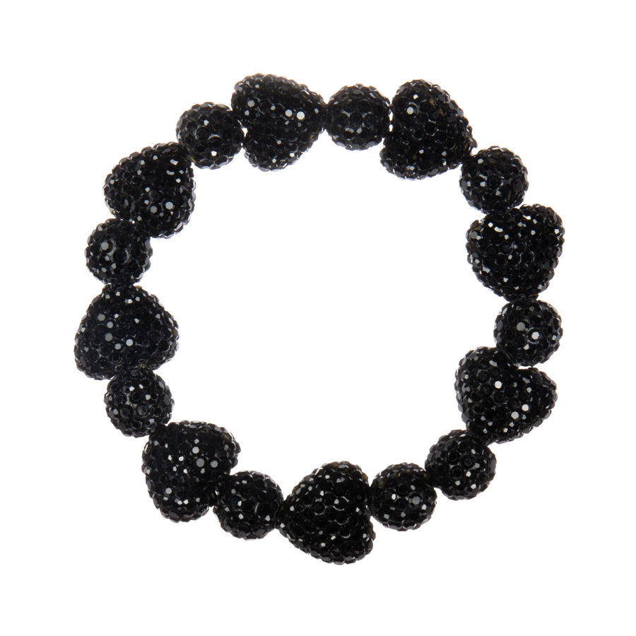 Heart Bead Rhinestone Bracelet B4259