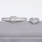 Cubic Zirconia Heart Bracelet B4269