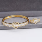 Cubic Zirconia Heart Bracelet B4269