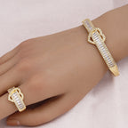 Cubic Zirconia Heart Bracelet B4269