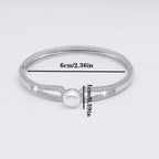 Classic Crystal Pearl Cross Bracelets B4276